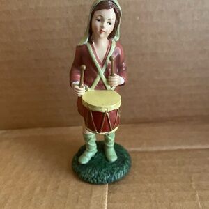 Drummer Boy Holiday Figurine - Red and Green